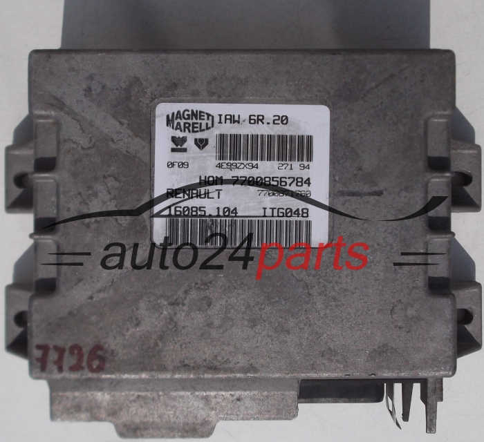 ECU CENTRALITA DE MOTOR RENAULT TWINGO 1.2 MAGNETI MARELLI IAW 6R.20, IAW6R20, 7700856784, 7700871780, 16085.104, 16085104