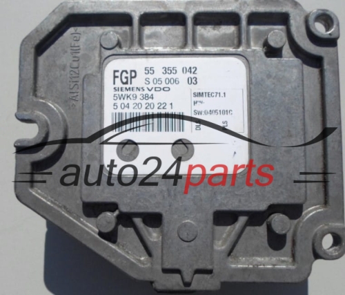 MOTORSTEUERGERÄT ECU STEUERGERÄT OPEL MERIVA 1.8 SIEMENS 5WK9 384,  FGP 55 355 042