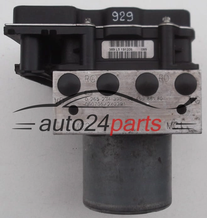 ABS POMPA I STEROWNIK CITROEN PEUGEOT BOSCH 0 265 234 395, 0265234395, 96 499 881 80, 9649988180, 0 265 950 517, 0265950517