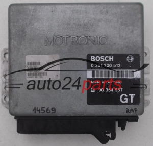 MOTORSTEUERGERÄT ECU STEUERGERAT OPEL OMEGA A BOSCH 0 261 200 512, 0261200512, GM 90 354 557 GT, 90354557GT, 90354557
