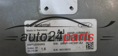 KOMPUTER STEROWNIK SILNIKA FORD 1.6 5M5P-12B565-AJ, 5M5P12B565AJ, 5WP22350AG 