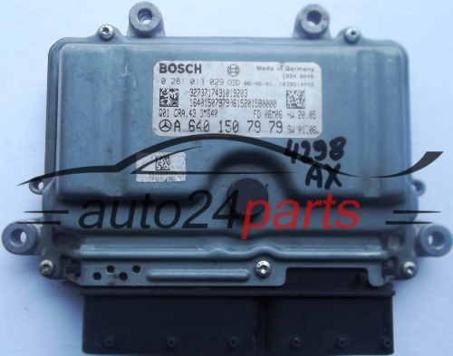 KOMPUTER STEROWNIK SILNIKA MERCEDES A6401507979, 6401507979, A 640 150 79 79 BOSCH 0281013029, 0 281 013 029 - 4298