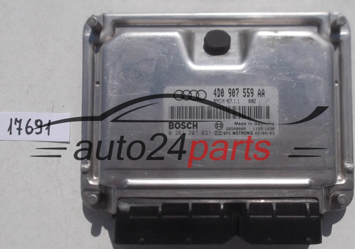 KOMPUTER STEROWNIK SILNIKA AUDI S8 4.2 BOSCH 0 261 207 631, 0261207631, 4D0 907 559 AA, 4D0907559AA, ME7.1.1