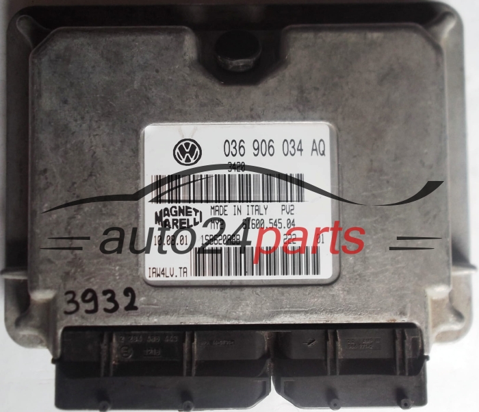 ECU CENTRALITA DE MOTOR VW VOLKSWAGEN LUPO 1.4 036906034AQ, 036 906 034 AQ, IAW4LV.TA 6160054504, 61600.545.04