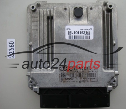 MOTORSTEUERGERÄT ECU STEUERGERAT AUDI A4 2.0 TDI BOSCH 0 281 015 584, 0281015584, 03L 906 022 MJ, 03L906022MJ, EDC17CP14