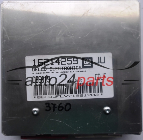 MOTORSTEUERGERÄT ECU STEUERGERAT OPEL ASTRA 1.6 X16XE DELCO 16214259 JU, 16214259JU, D96019, CDJF, BZKY, CKYH