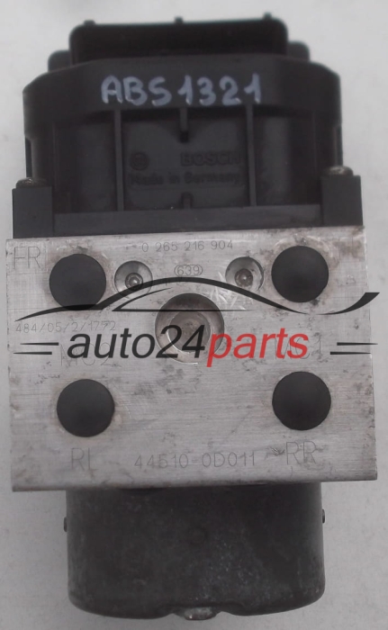 BOMBA HIDRAULICA Y CENTRALITA ABS TOYOTA YARIS BOSCH 0 265 216 904, 0265216904, 44510 0D011, 445100D011, 0 273 004 636, 0273004636