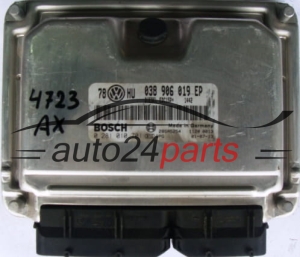 CALCULATEUR MOTEUR VW VOLKSWAGEN PASSAT 1.9 TDI 038906019EP, BOSCH 0281010701, 28SA5254