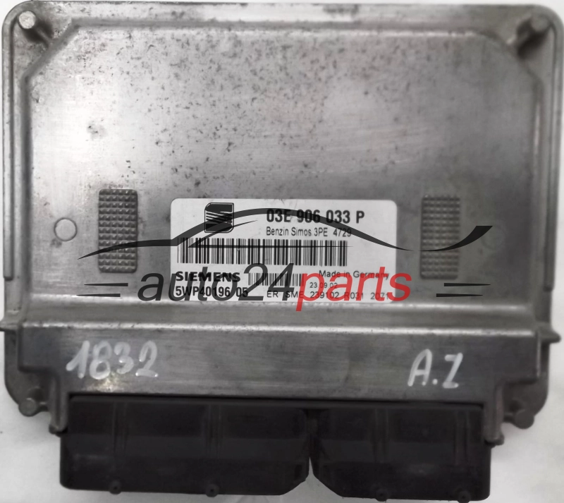 Sterownik silnika SEAT IBIZA CORDOBA 1.2 AZQ 03E906033P SIEMENS 5WP40196 BENZIN SIMOS 3PE 4729 - 1808 1830 1832 1938 1939 3029 3034 3035 5627 5647 5650 6605 8670 9766 11714