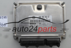 KOMPUTER STEROWNIK SILNIKA VW VOLKSWAGEN POLO LUPO CADDY 1.4 030 906 032 DT, 030906032DT, BOSCH 0 261 207 593, 0261207593, 26SA0000, BENZIN ME7.5.10 3936 - 