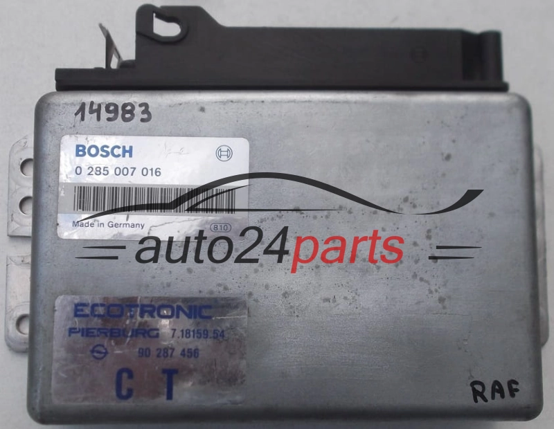 BOSCH 0 285 007 016, 0285007016, PIERBURG 7.18159.54, 71815954, 90 287 456, 90287456