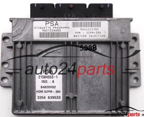 MOTORSTEUERGERÄT ECU STEUERGERAT CITROEN 1.4 21584553-1, 9651556680 