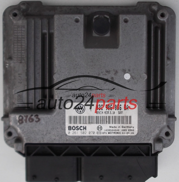 ECU CENTRALITA DE MOTOR VW VOLKSWAGEN GOLF 1.6 FSI BOSCH 0 261 S02 070, 0261S02070, 03C 906 056 BA, 03C906056BA 