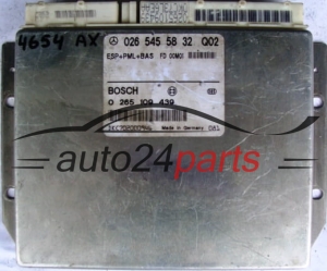 STEUERGERAT ABS ESP+PML+BAS MERCEDES W210 A0265455832, 0265455832, A 026 545 58 32 BOSCH 0265109439, 0 265 109 439