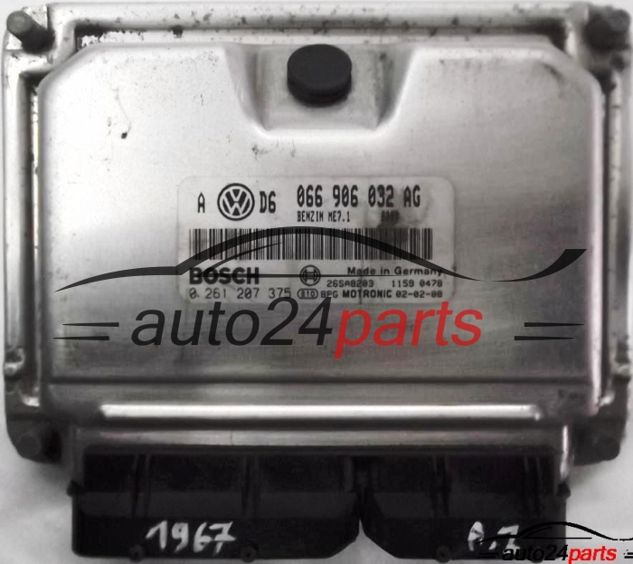 MOTORSTEUERGERÄT ECU STEUERGERÄT SEAT TOLEDO 2,3 V5 066 906 032 AG, 066906032AG, BOSCH 0 261 207 375, 0261207375, 26SA8203