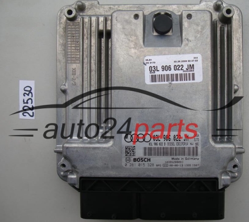 KOMPUTER STEROWNIK SILNIKA AUDI A4 2.0 TDI BOSCH 0 281 015 328, 0281015328, 03L 906 022 JM, 03L906022JM, 03L906022B, EDC17CP14