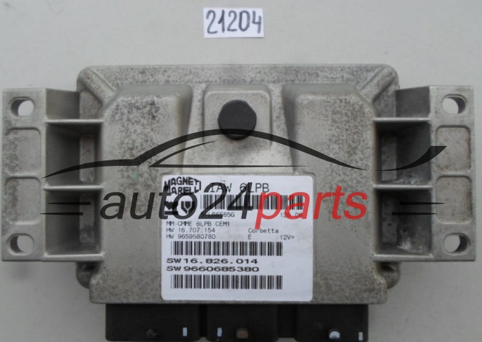CENTRALITA DE MOTOR PEUGEOT 307 407 2.0 IAW6LPB, IAW 6LPB, 9660685380