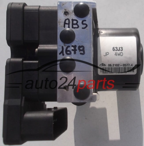 POMPE HYDRAULIQUE ET CALCULATEUR d'ABS SUZUKI SWIFT 63J3 JP 4WD, 63J3JP4WD, 06.2102-0577.4, 06210205774, 06.2109-0813.3, 06210908133