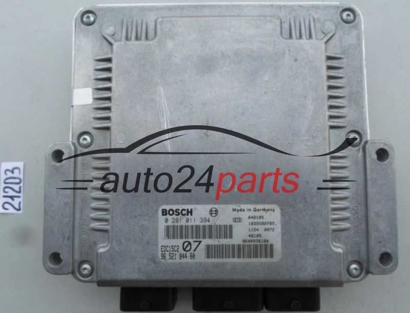 CITROEN C5 2.0 HDI BOSCH 0 281 011 394, 0281011394, 96 521 844 80, 9652184480 