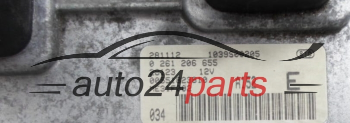 CALCULATEUR MOTEUR FIAT STILO 2.4 20V BOSCH 0 261 206 655, 0261206655, 00551823810