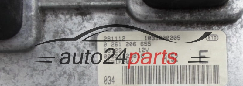 CALCULATEUR MOTEUR FIAT STILO 2.4 20V BOSCH 0 261 206 655, 0261206655, 00551823810