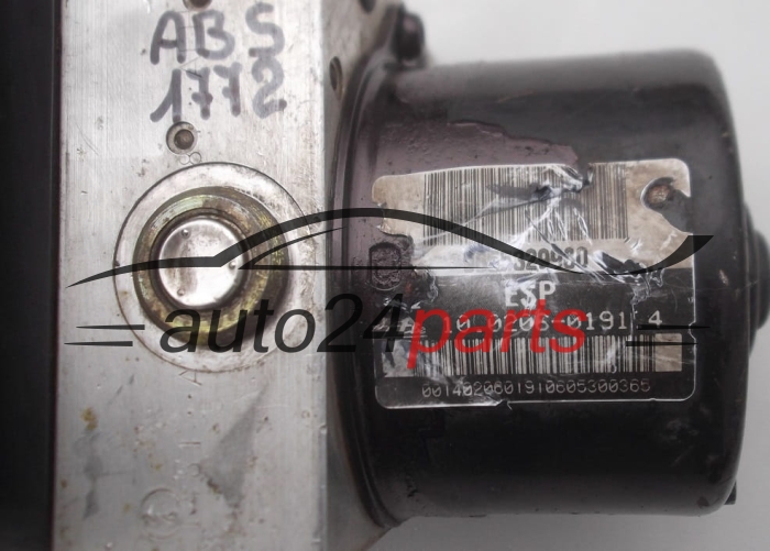 POMPE HYDRAULIQUE ET CALCULATEUR d'ABS CITROEN C2 C3 9655329980, ATE 10.0206-0191.4, 10.0960-1149.3