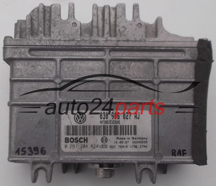 CALCULATEUR MOTEUR VOLKSWAGEN POLO BOSCH 0 261 204 824, 0261204824, 030 906 027 AJ, 030906027AJ 
