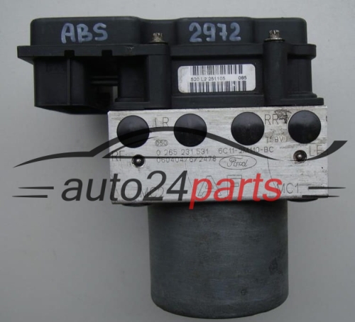 BOMBA HIDRAULICA Y CENTRALITA ABS FORD TRANSIT 2.2 TDCI BOSCH 0 265 231 531, 0265231531, 6C11-2M110-BC, 6C112M110BC, 0265800419 -