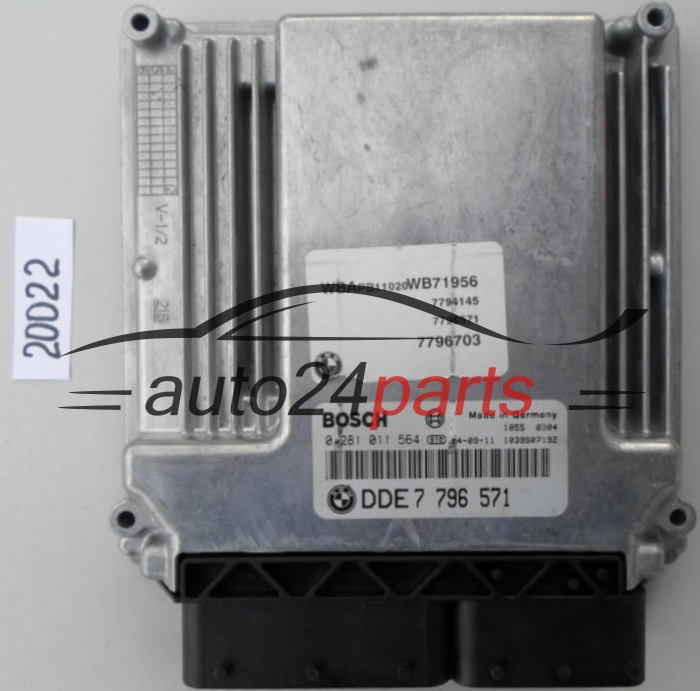 KOMPUTER STEROWNIK SILNIKA BMW E53 X3 2.0 D BOSCH 0 281 011 564,  DDE 7 796 571