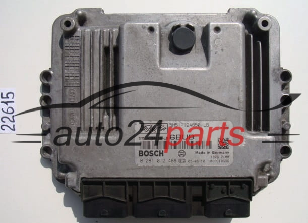 KOMPUTER STEROWNIK SILNIKA FORD FOCUS 1.6 TDCI BOSCH 0 281 012 486, 0281012486, FoMoCo 5M51-12A650-LB, 5M5112A650LB, 6BUB