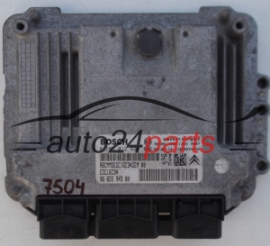 CENTRALITA DE MOTOR CITROEN PEUGEOT 1.6 HDI BOSCH 0 281 012 620,  0281012620, 96 655 943 80, 96 655 943 80, 9659614980
