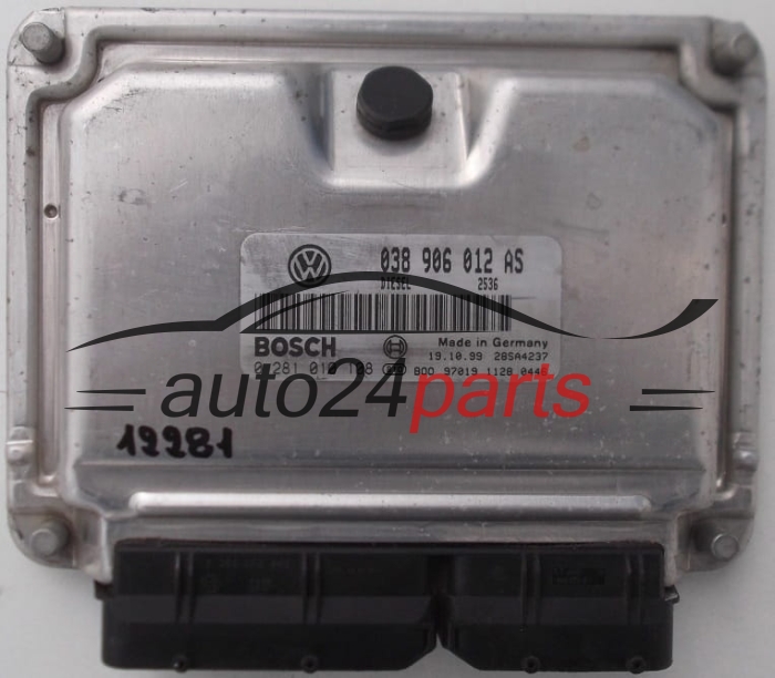 VW VOLKSWAGEN GOLF 1.9 TDI BOSCH 0 281 010 108, 0281010108, 038 906 012 AS, 038906012AS -