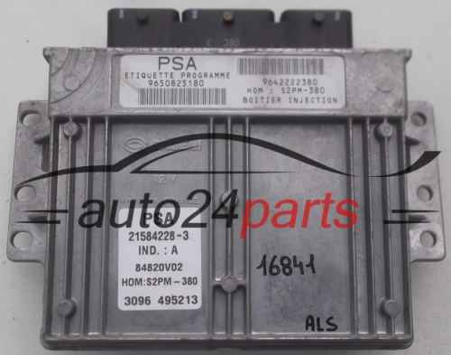 MOTORSTEUERGERÄT ECU STEUERGERÄT CITROEN C3 1.4 8V SAGEM 21584228-3, 215842283, 9650825180, 9642222380, 84820V02