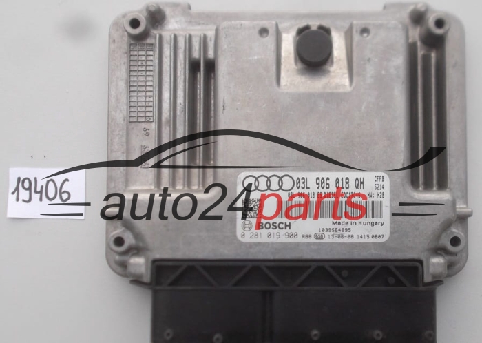 KOMPUTER STEROWNIK SILNIKA AUDI VW BOSCH 0 281 019 900, 0281019900, 03L 906 018 QH, 03L906018QH, EDC17C46