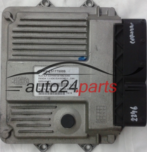 KOMPUTER STEROWNIK SILNIKA FIAT PANDA 1.3 SDE MJET 51775009, MJD 6JF.S3