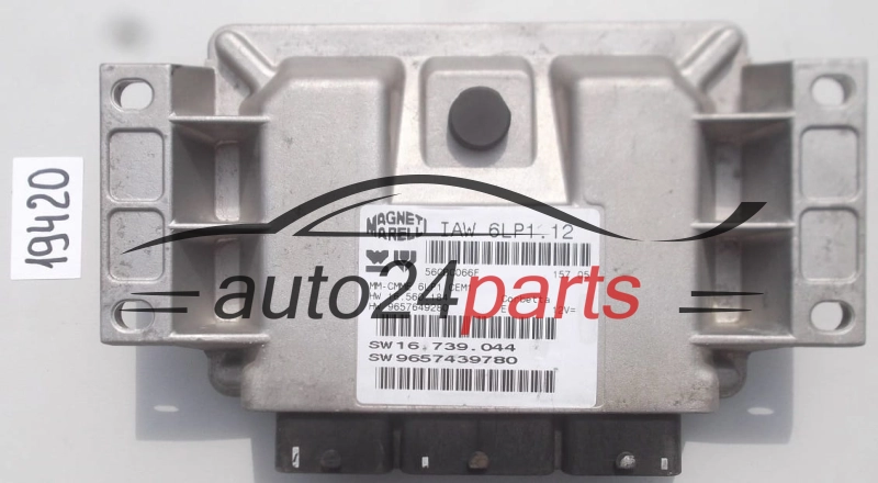 KOMPUTER STEROWNIK SILNIKA PEUGEOT 307 IAW6LP1.12, IAW6LP112, SW9657439780, 9657439780 