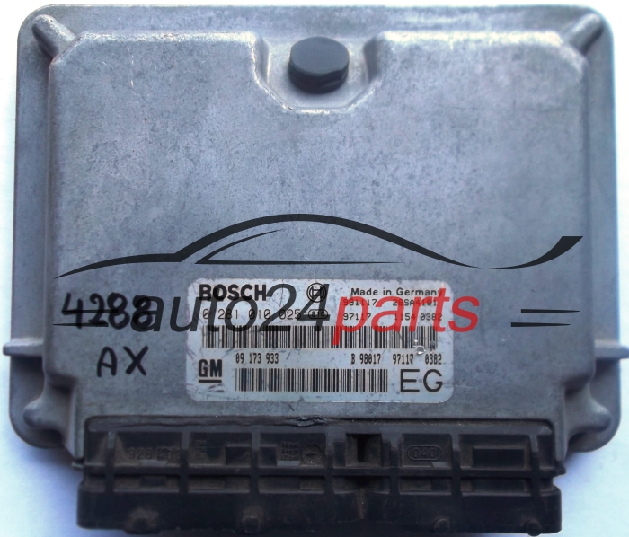 ECU CENTRALITA DE MOTOR 2.2 DTI X22DTH OPEL CHEVROLET FRONTERA BOSCH 0281010025, 0 281 010 025, 09173933, 9173933, 09 173 933 EG