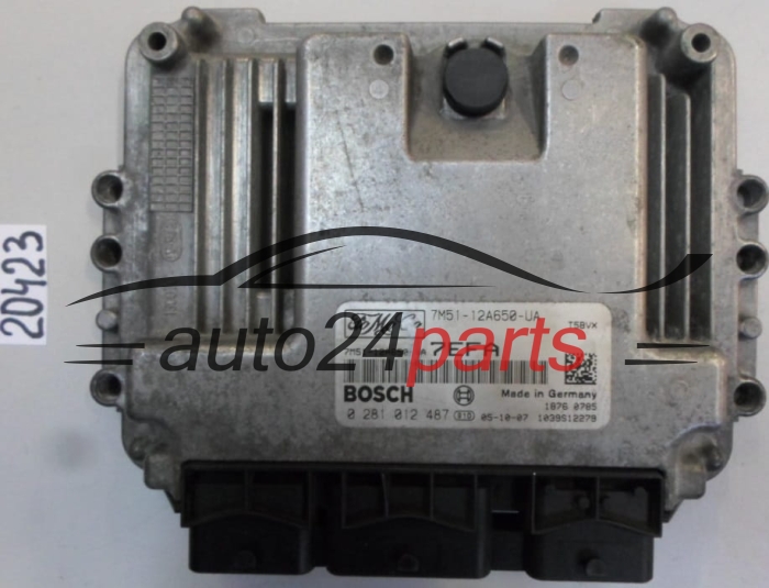 KOMPUTER STEROWNIK SILNIKA FORD FOCUS 1.6 TDCI BOSCH 0 281 012 487, FoMoCo 7M51-12A650-UA