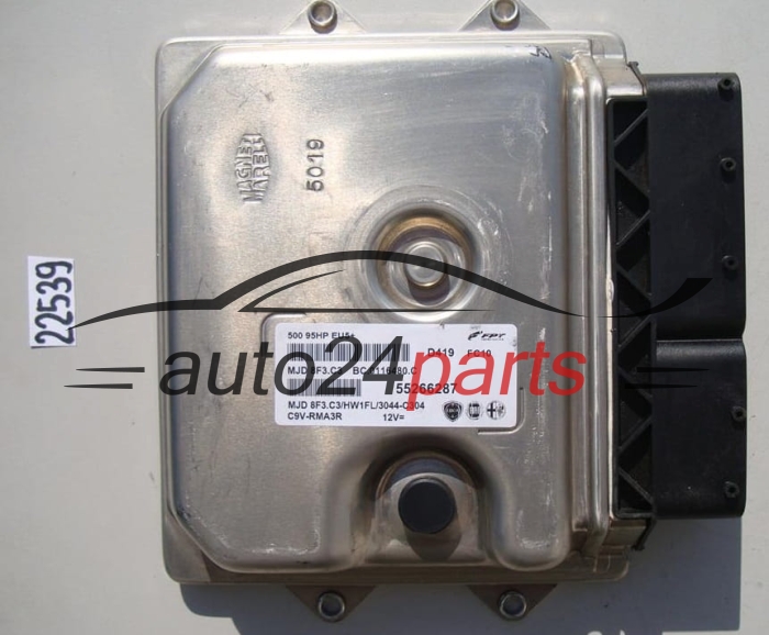 KOMPUTER STEROWNIK SILNIKA FIAT 500 NEMO MJD 8F3.C3, MJD8F3C3, 55266287