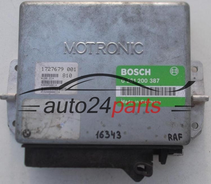MOTORSTEUERGERÄT ECU STEUERGERAT BMW E30 E34 BOSCH 0 261 200 387, 0261200387, 1727679 