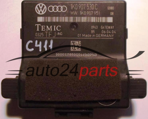 KOMFORTSTEUERGERÄT GATEWAY VOLKSWAGEN AUDI TEMIC 1K0907530C, 1K0 907 530 C, 1K0907951, 1K0 907 951 