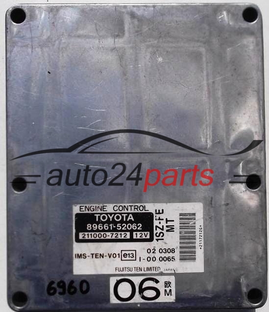 calculateur moteur pour toyota yaris 1.0 