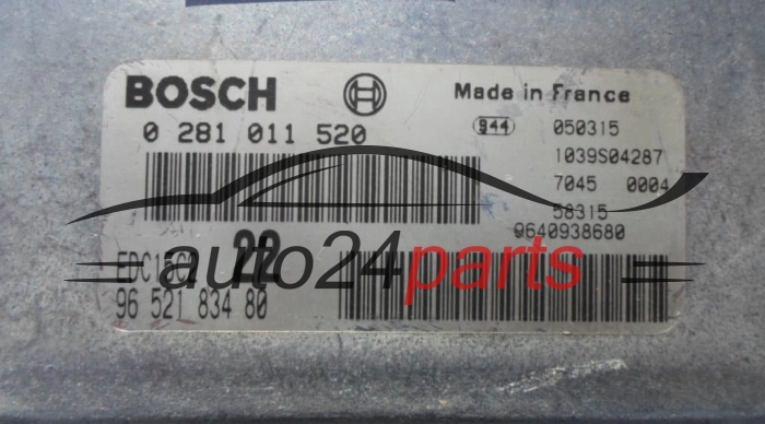 ECU CENTRALITA DE MOTOR  PEUGEOT 2.0 HDI BOSCH 0 281 011 520