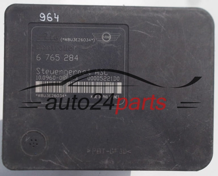 POMPE HYDRAULIQUE ET CALCULATEUR d'ABS MINI COOPER  6 765 284, ATE  10.0960-0866.3