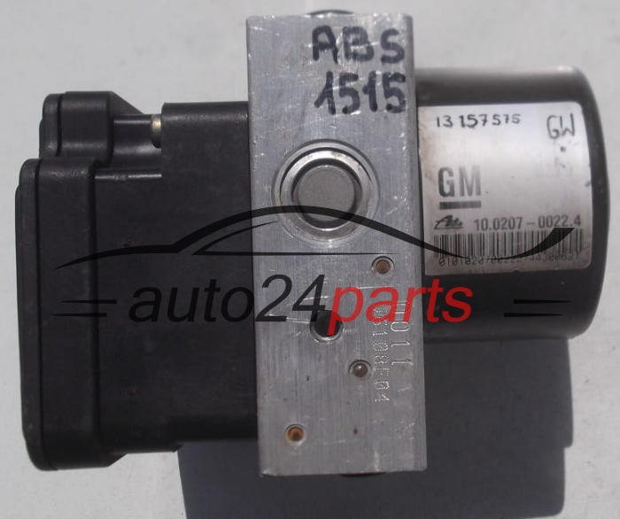 ABS OPEL ASTRA H ZAFIRA ATE 13 157 575 GW, 13157575GW, 13157575, 10.0207-0022.4, 10020700224, 10.0970-0503.3, 10097005033, 00007969E0, 93182330 5530130 