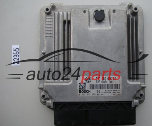 MOTORSTEUERGERÄT ECU STEUERGERAT SKODA SUPERB 2.0 TDI BOSCH 0 281 012 698, 0281012698, 03G 906 016 GT, 03G906016GT, EDC16U31