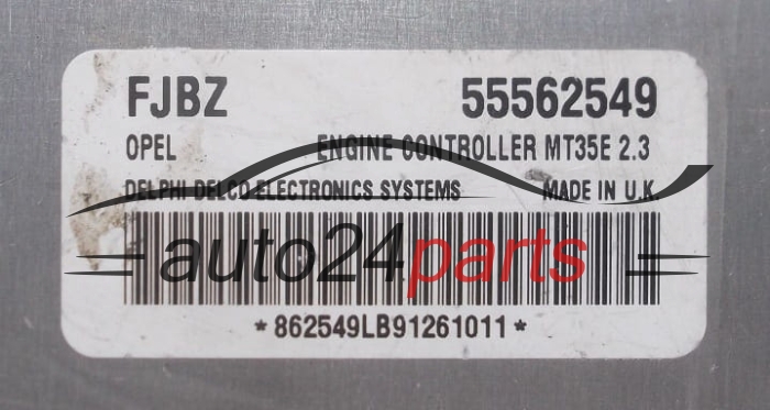 MOTORSTEUERGERÄT ECU STEUERGERÄT OPEL ASTRA H ZAFIRA B DELPHI DELCO 55562549 FJBZ