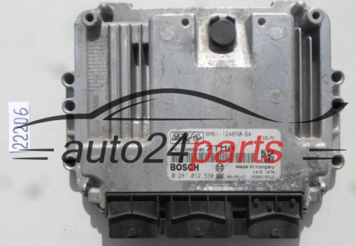 KOMPUTER STEROWNIK SILNIKA MAZDA 1.6 TDCI BOSCH 0 281 012 530, 0281012530, 6M61-12A650-BA, 6M6112A650BA