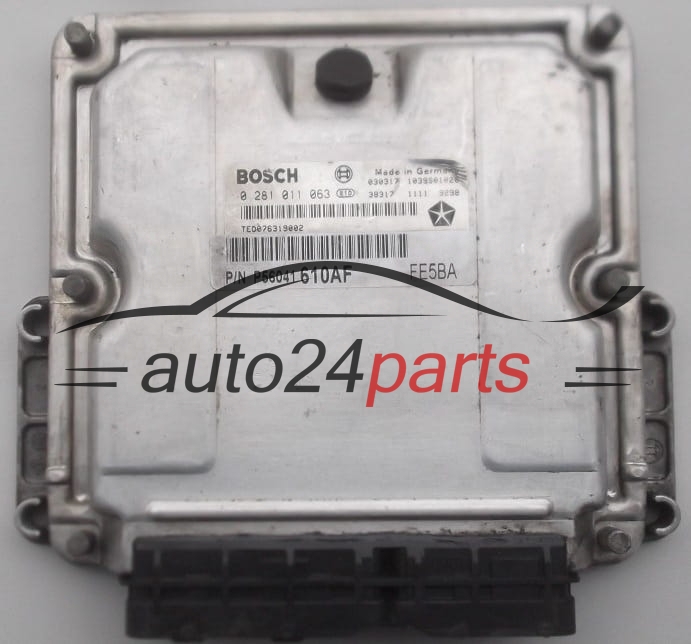 CALCULATEUR MOTEUR JEEP GRAND CHEROKEE 2.7 CRD BOSCH 0 281 011 063, P56041610AF 