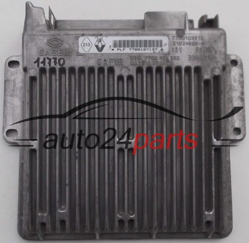 ECU CENTRALITA DE MOTOR  RENAULT TWINGO 1.2 Sagem 21624886-1, 7700107197, 7700103915, HOM 7700105560